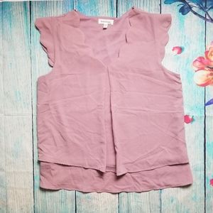 Monteau los angeles cap sleeves top size L